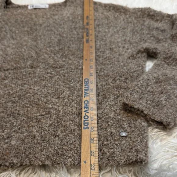 Figs Women's V-Neck Sweater - Tan - Picture 6 of 10